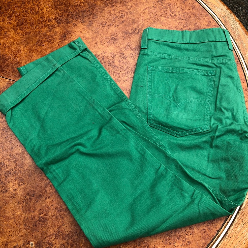 GREEN MENS LEVI JEANS